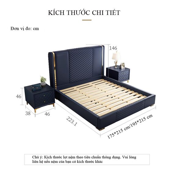 kích thước giường