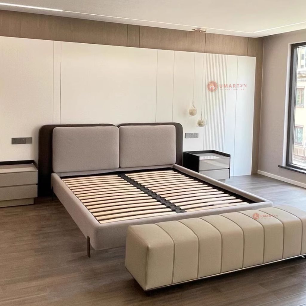 Giường bọc nệm cao cấp gn1662 tại nhà chị Quyên quận Bình Thạnh Giường bọc nệm cao cấp gn1662 tại nhà chị Quyên quận Bình Thạnh