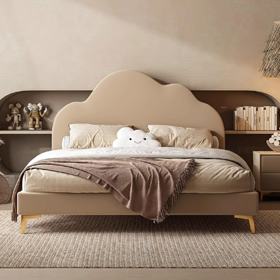 Giường ngủ gỗ khung nan sồi