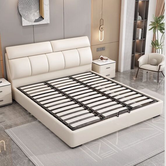 giường bọc da gn-1661 và giát nan nhập khẩu