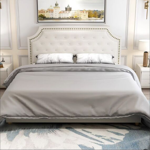 Giường Tân Cổ Điển Bọc Vải GN-1008