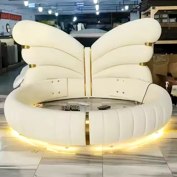 giường tròn sang trọng